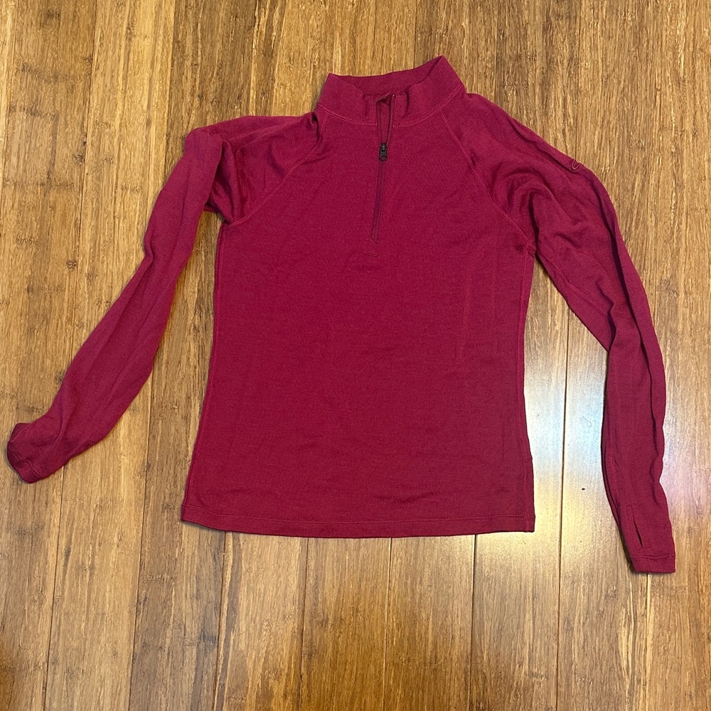 Icebreaker Merino Wool Berry Long Sleeve Top